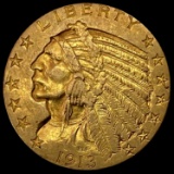 1913 Indian Head $5 Gold Half Eagle UNCIRCULATED
