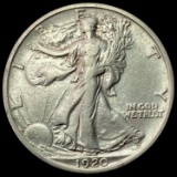 1920-D SILVER Walking Liberty Half Dollar ABOUT UNCIRCULATED