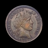 1892 Barber Dime ABOUT UNCIRCULATED