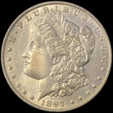 1897 Morgan Silver Dollar CHOICE AU
