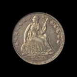 1850 Seated Liberty Half Dime NEARLY UNCIRCULATED