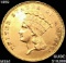 1859 $3 Gold Piece UNCIRCULATED