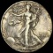 1938-D Walking Liberty Half Dollar ABOUT UNCIRCULATED