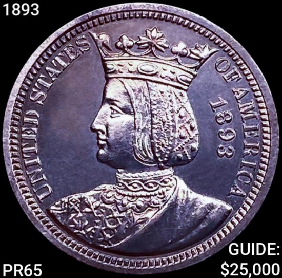 1893 Isabella Silver Quarter