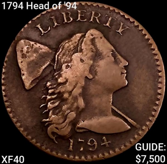 1794 Head of '94 Liberty Cap Large Cent