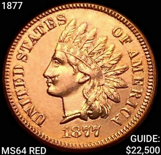 1877 Indian Head Cent CHOICE BU RD