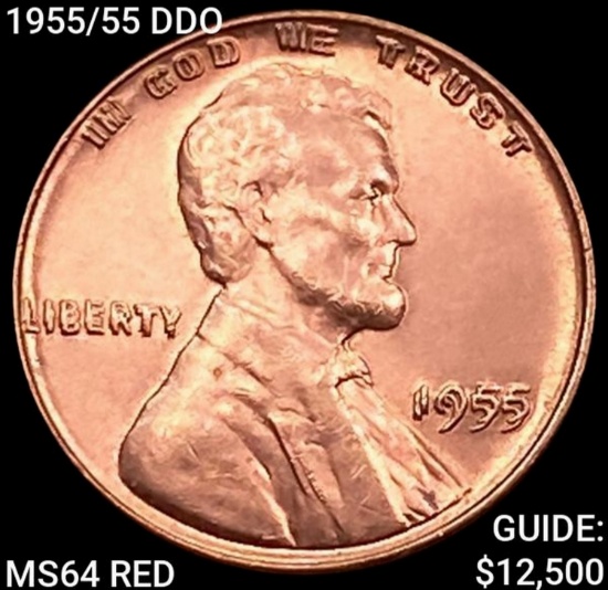 1955/55 DDO Wheat Cent