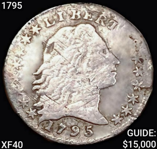 1795 Flowing Hair Half Dime NEARLY UNCIRCULATED