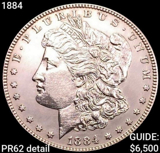 1884 Morgan Silver Dollar CHOICE PROOF