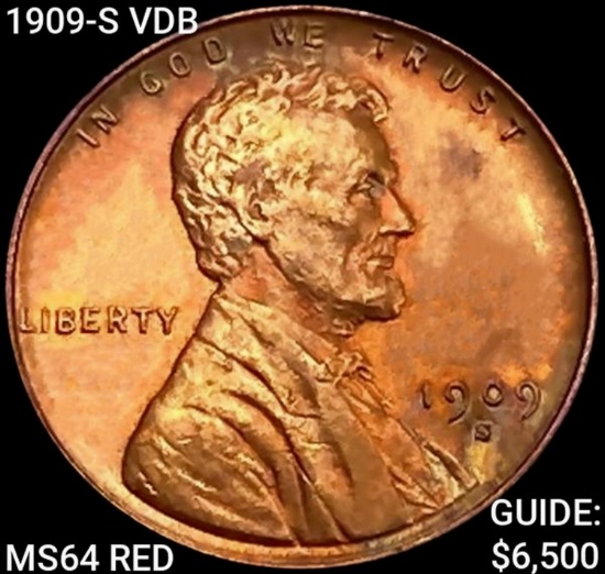 1909-S VDB Wheat Cent CHOICE BU RD