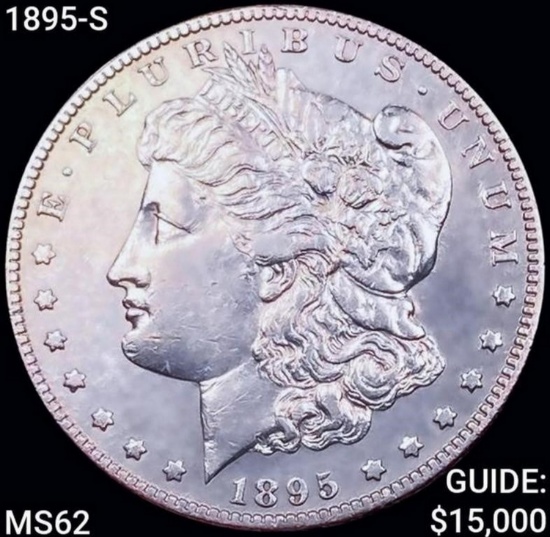 1895-S Morgan Silver Dollar UNCIRCULATED