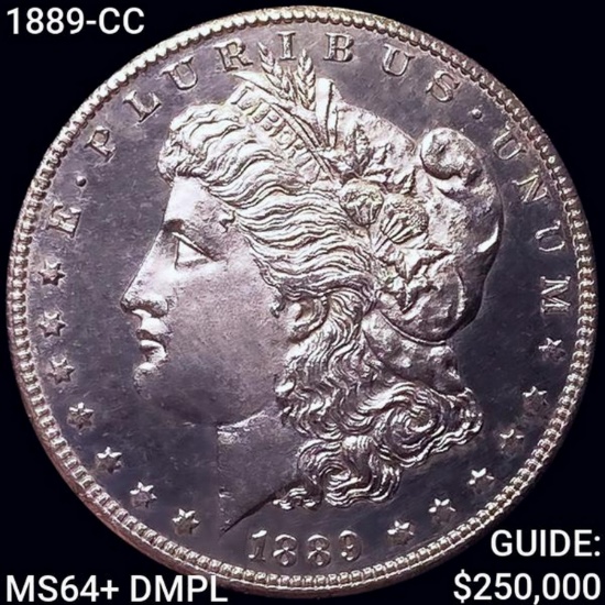 1889-CC Morgan Silver Dollar CHOICE BU+