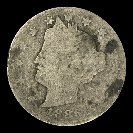 1886 Liberty Head Nickel LIGHTLY CIRCULATED