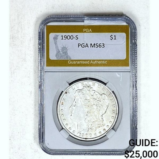 1900-S Morgan Dollar PGA MS63 SILVER