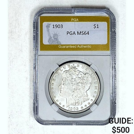 1903 Morgan Dollar PGA MS64 SILVER