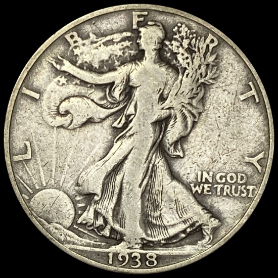 1938-D Walking Liberty Half Dollar NICELY CIRCULATED