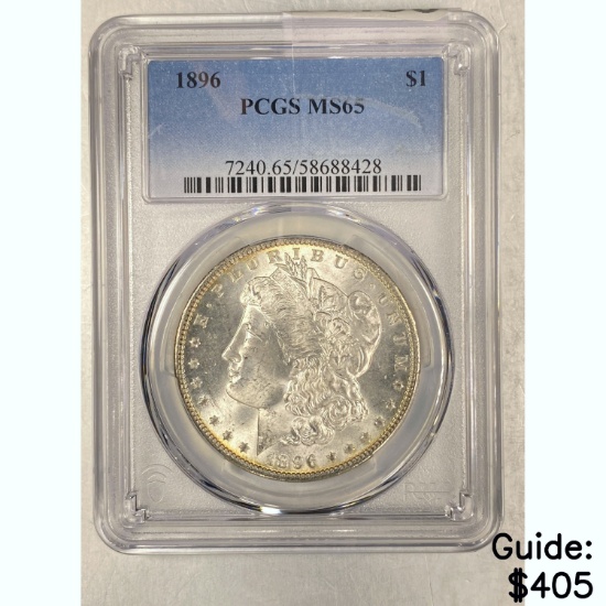 1896 Morgan Dollar PCGS MS65 SILVER