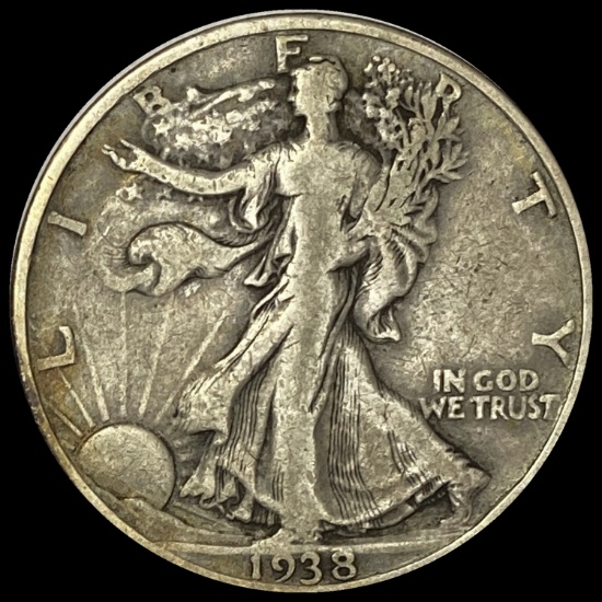 1938-D Walking Liberty Half Dollar LIGHTLY CIRCULATED