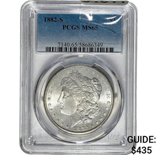 1882-S Morgan Dollar PCGS MS65 SILVER