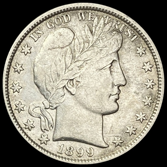 1899 Barber Half Dollar LIGHTLY CIRCULATED