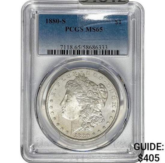 1880-S Morgan Dollar PCGS MS65 SILVER