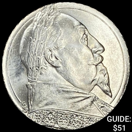 1932 Sweden Silver 2 Kroner UNCIRCULATED