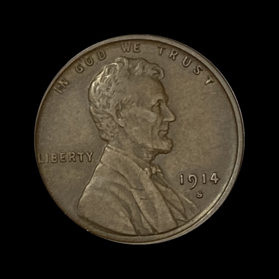 1914-S Lincoln Wheat Cent NICELY CIRCULATED