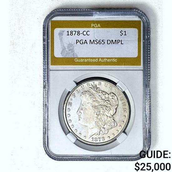 1878-CC Morgan Dollar PGA MS65 DMPL SILVER