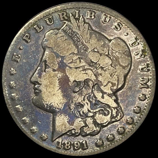 1891-CC Morgan Silver Dollar LIGHTLY CIRCULATED