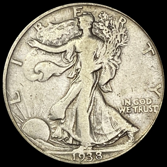 1938-D Walking Liberty Half Dollar LIGHTLY CIRCULATED
