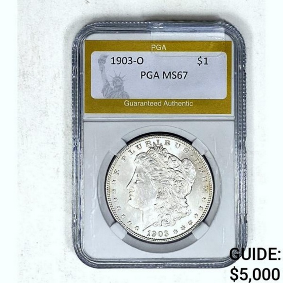 1903-O Morgan Dollar PGA MS67 SILVER