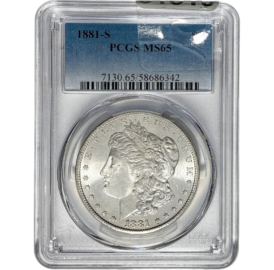 1881-S Morgan Dollar PCGS MS65 SILVER