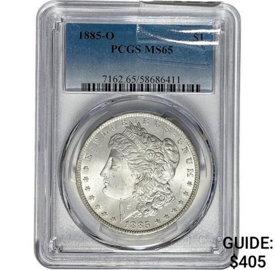 1885-O Morgan Dollar PCGS MS65 SILVER