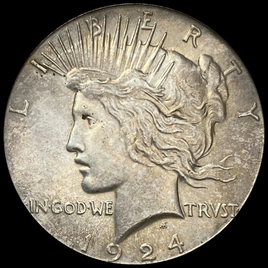 1924-S Peace Dollar CHOICE AU