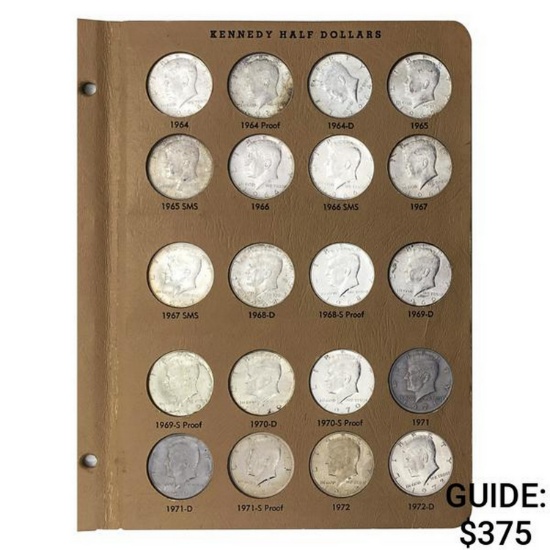 1964-1989 Kennedy 50C Album [64] Coins
