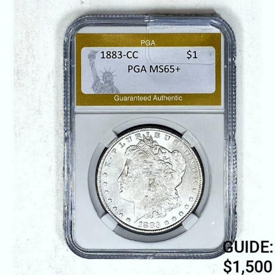 1883-CC Morgan Dollar PGA MS65+ SILVER