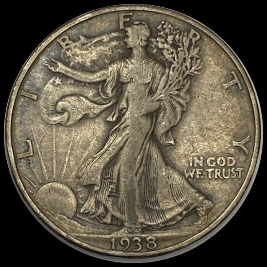 1938-D Walking Liberty Half Dollar LIGHTLY CIRCULATED