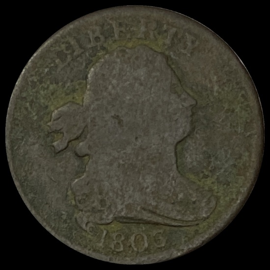 1806 Draped Bust Half Cent NICELY CIRCULATED