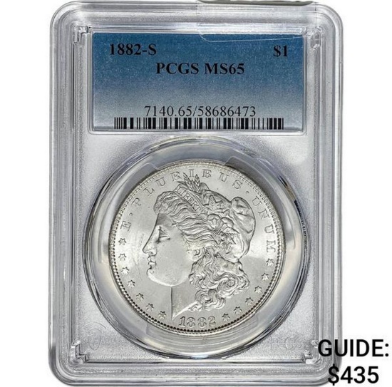 1882-S Morgan Dollar PCGS MS65 SILVER