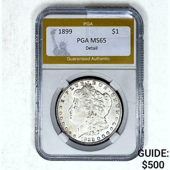 1899 $1 Morgan Dollar PGA MS65 Details