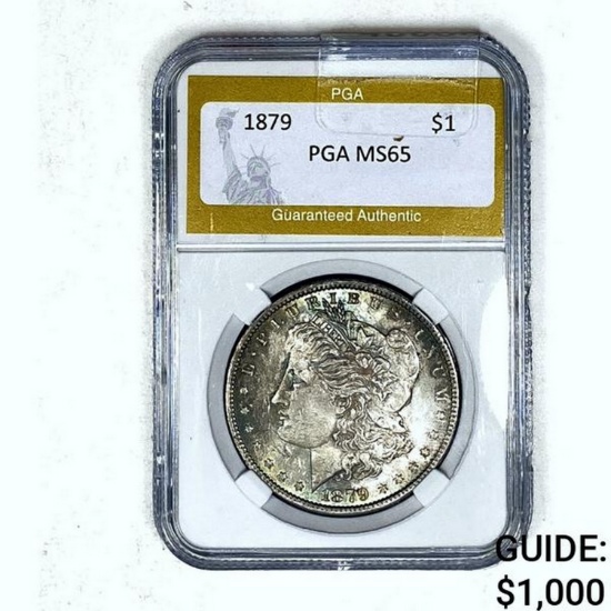 1879 $1 Morgan Dollar PGA MS65