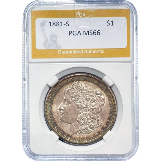 1881-S Morgan Dollar PCGS MS66