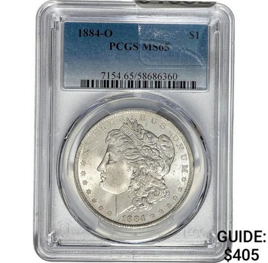 1884-O Morgan Dollar PCGS MS65 SILVER