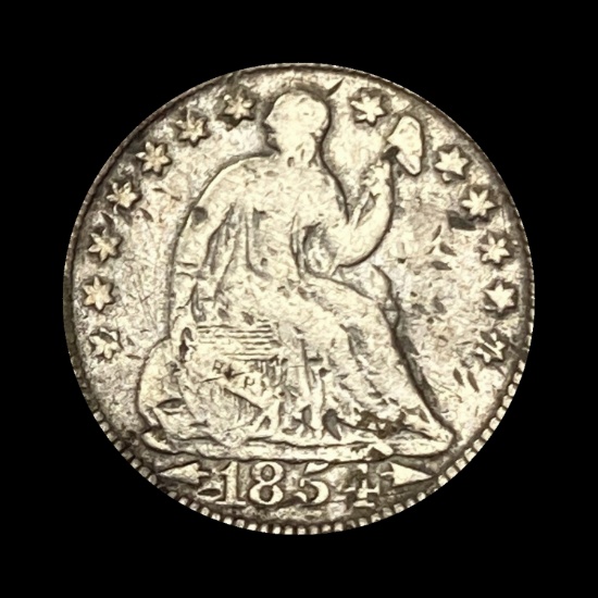 1854 Seated Liberty Half Dime HIGH GRADE