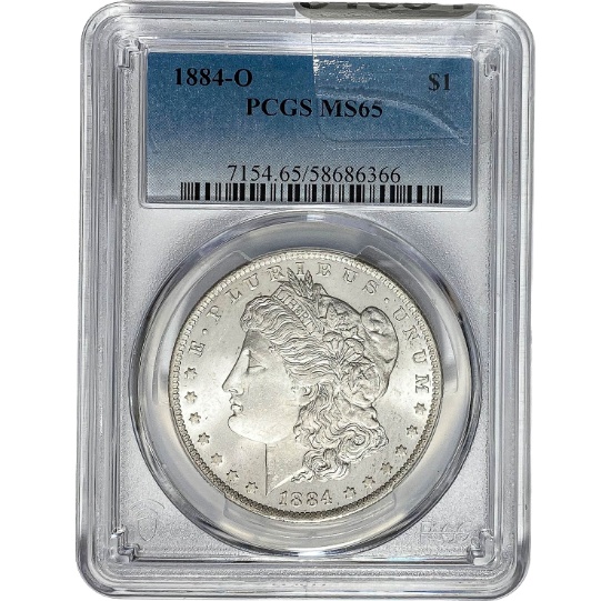 1884-O Morgan Dollar PCGS MS65 SILVER