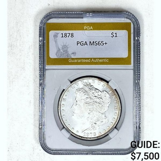 1878 Morgan Dollar PGA MS65+