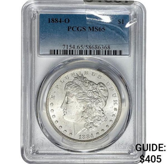 1884-O Morgan Dollar PCGS MS65 SILVER