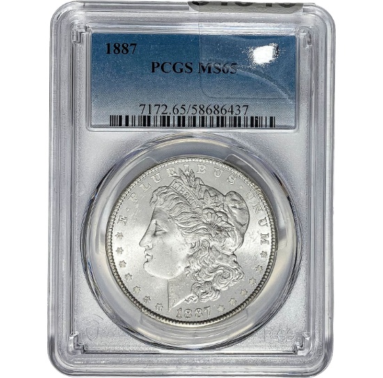 1887 Morgan Dollar PCGS MS65 SILVER