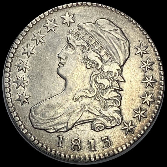 1813 Capped Bust Half Dollar ABOUT UNCIRCULATED