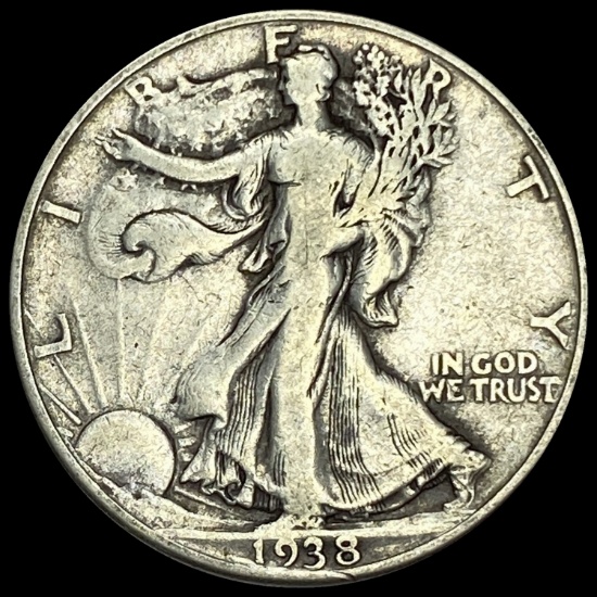 1938-D Walking Liberty Half Dollar LIGHTLY CIRCULATED